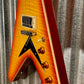 Hamer Vector Mahogany Flying V Cherry Sunburst Electric Guitar & Bag #2282