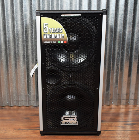 GR Bass AT212Slim 2x12" AeroTech Carbon Fiber Featherweight Bass Amplifier Speaker Cabinet Black 4 Ohm