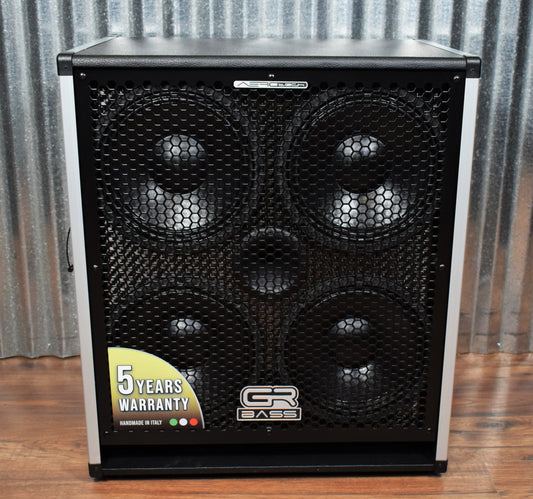 GR Bass AT410+ Plus 4x10" AeroTech Carbon Fiber Featherweight Bass Amplifier Speaker Cabinet 4 Ohm