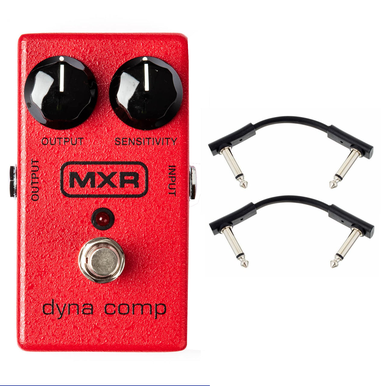 Dunlop MXR M102 Dyna Comp Compressor Guitar Effect Pedal + 2 FREE Warwick Patch Cables