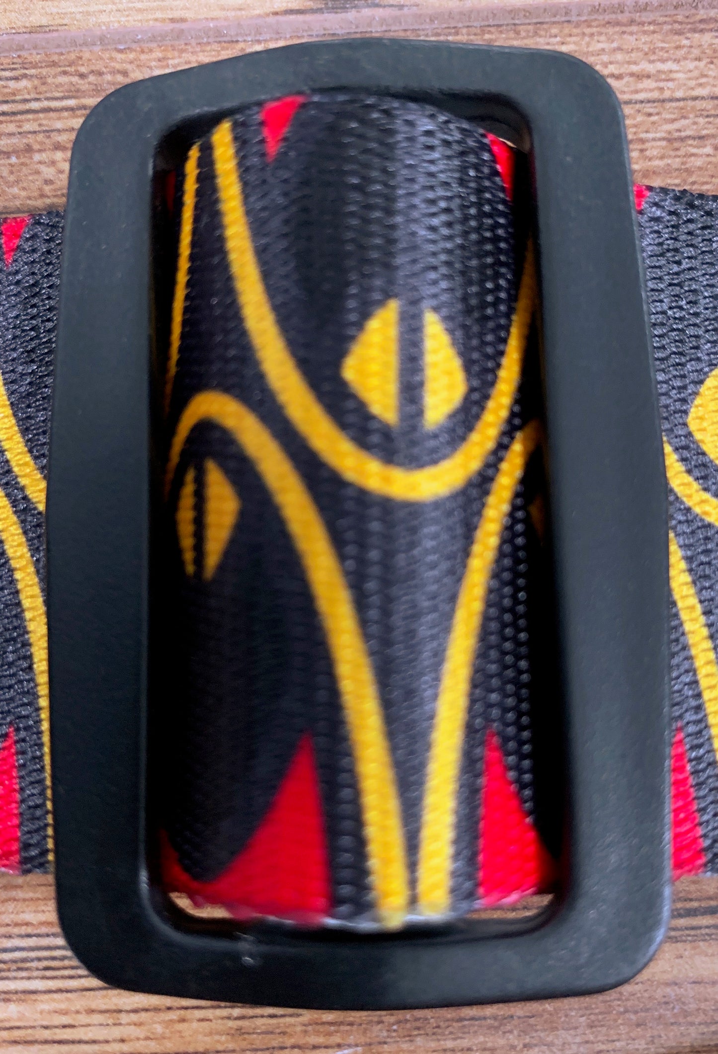 Levy's MP2SLD-002 2" Polyester Sublimation Guitar Strap Black Red