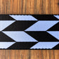 Levy's MPF2-001 2" Adjustable Print Poly Guitar & Bass Strap Black White