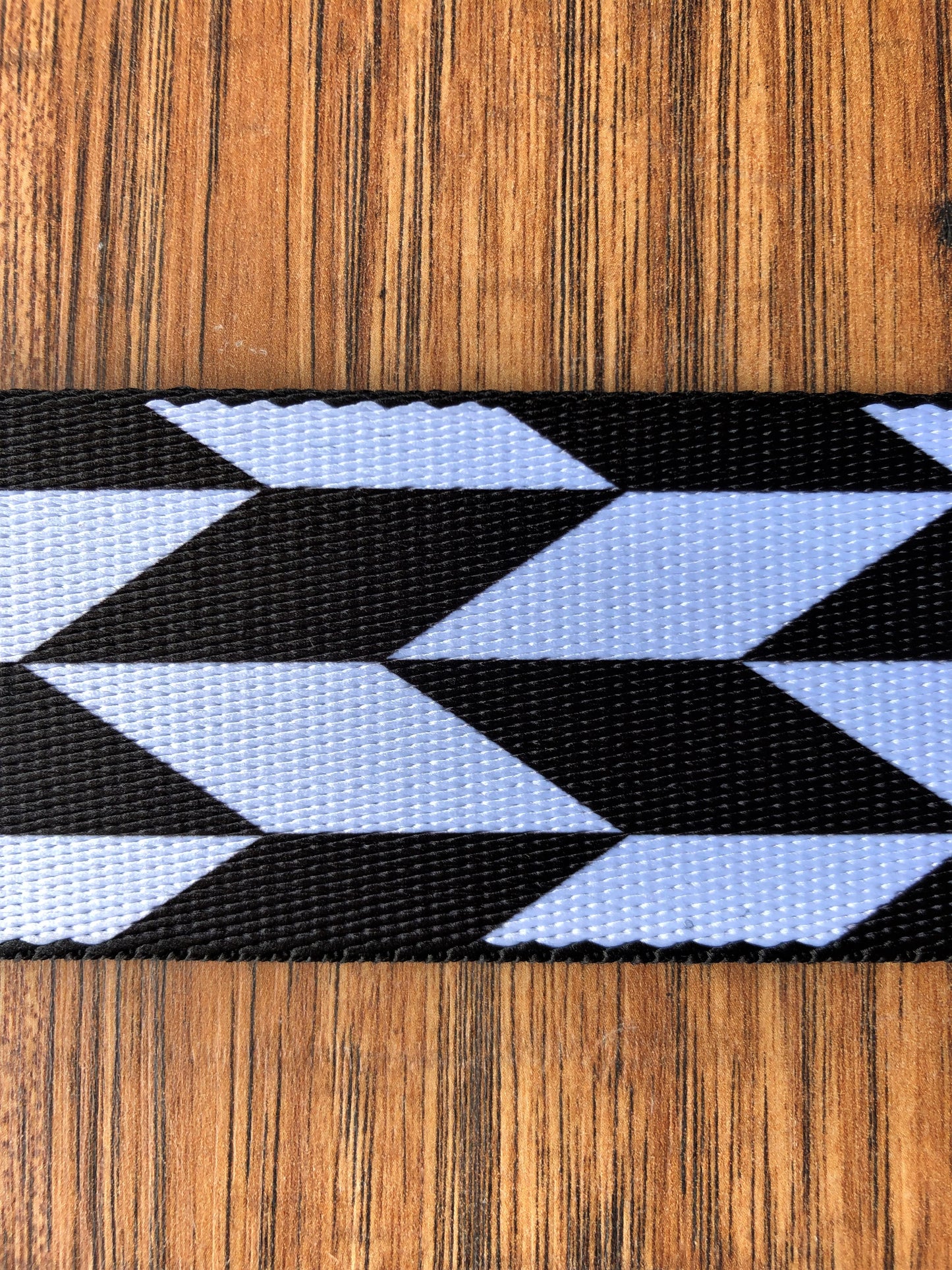 Levy's MPF2-001 2" Adjustable Print Poly Guitar & Bass Strap Black White