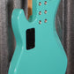 G&L USA CLF L-2500 Turquoise 5 String Bass & Case #9047