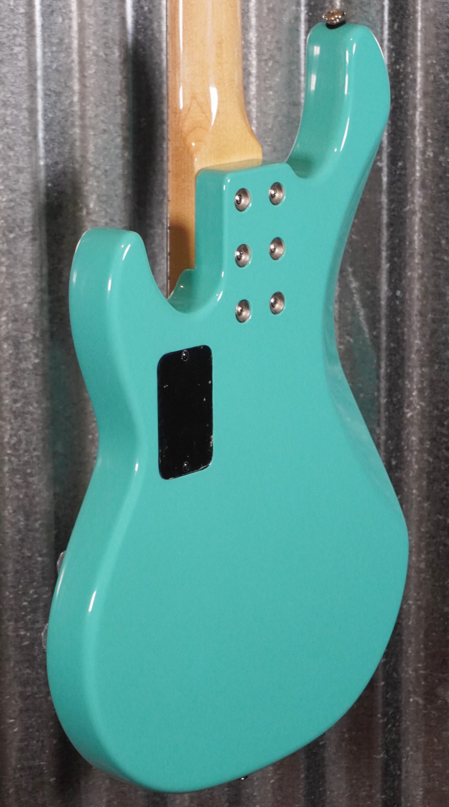 G&L USA CLF L-2500 Turquoise 5 String Bass & Case #9047