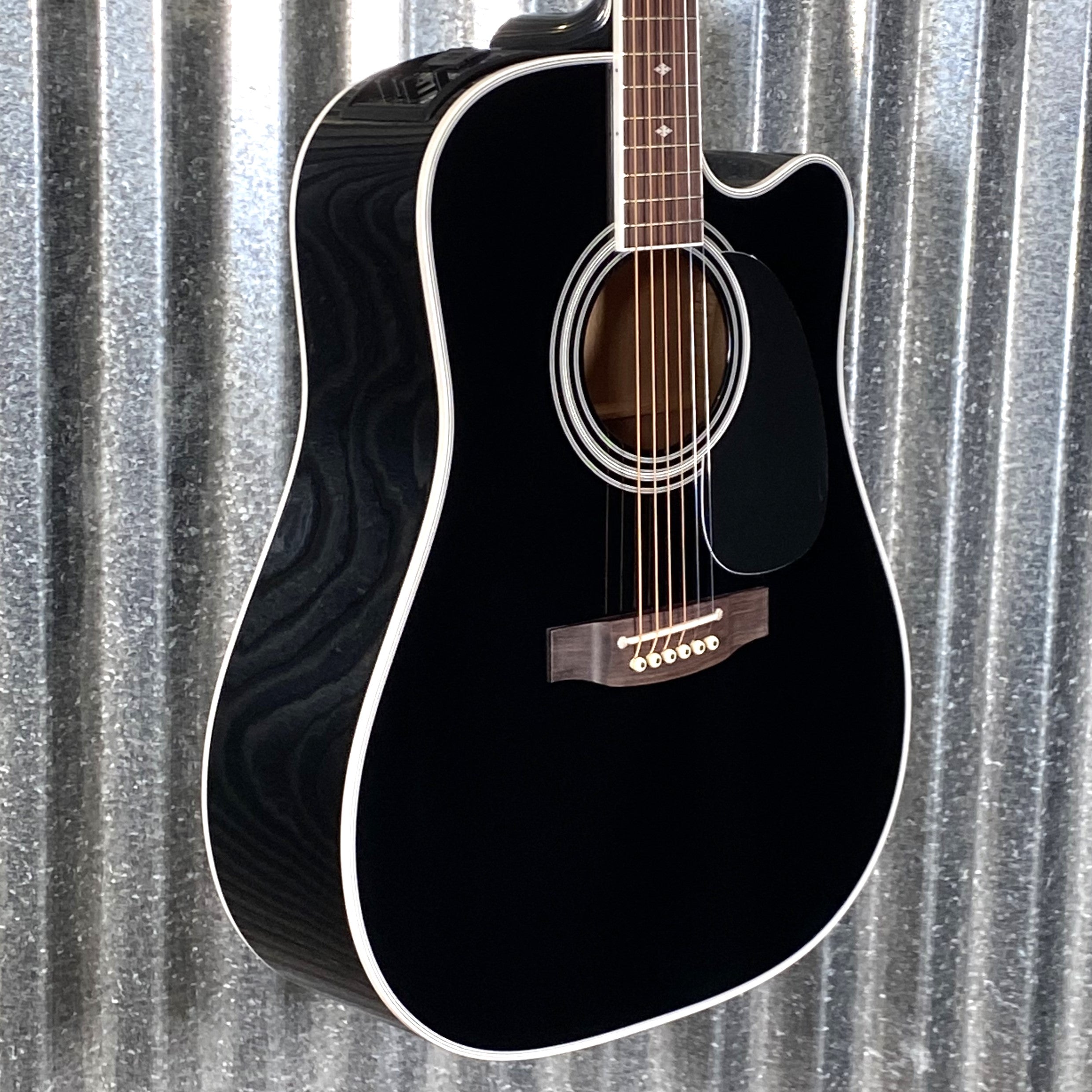 Takamine EF341SC Cutaway Acoustic Electric Guitar Black & Case Japan #0793