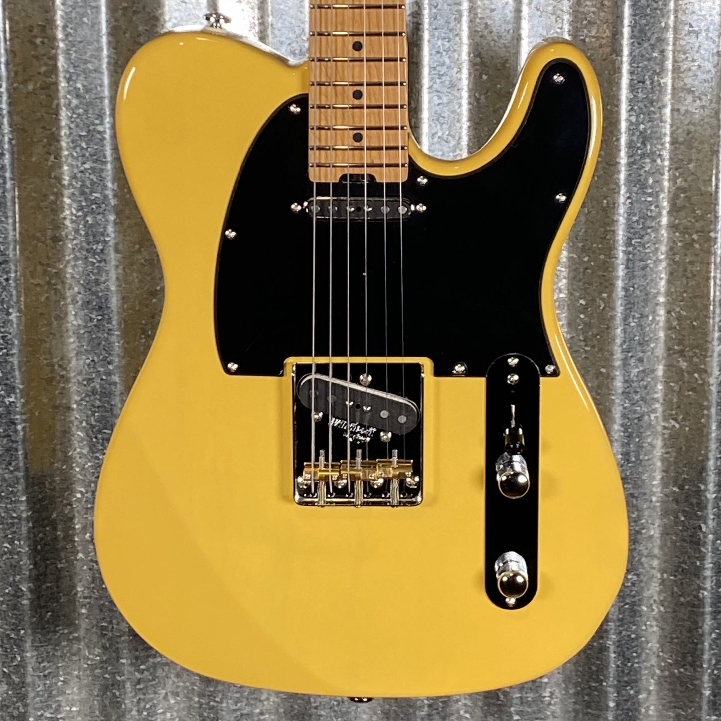 Musi Virgo Classic Telecaster Empire Yellow Guitar #0455 Used