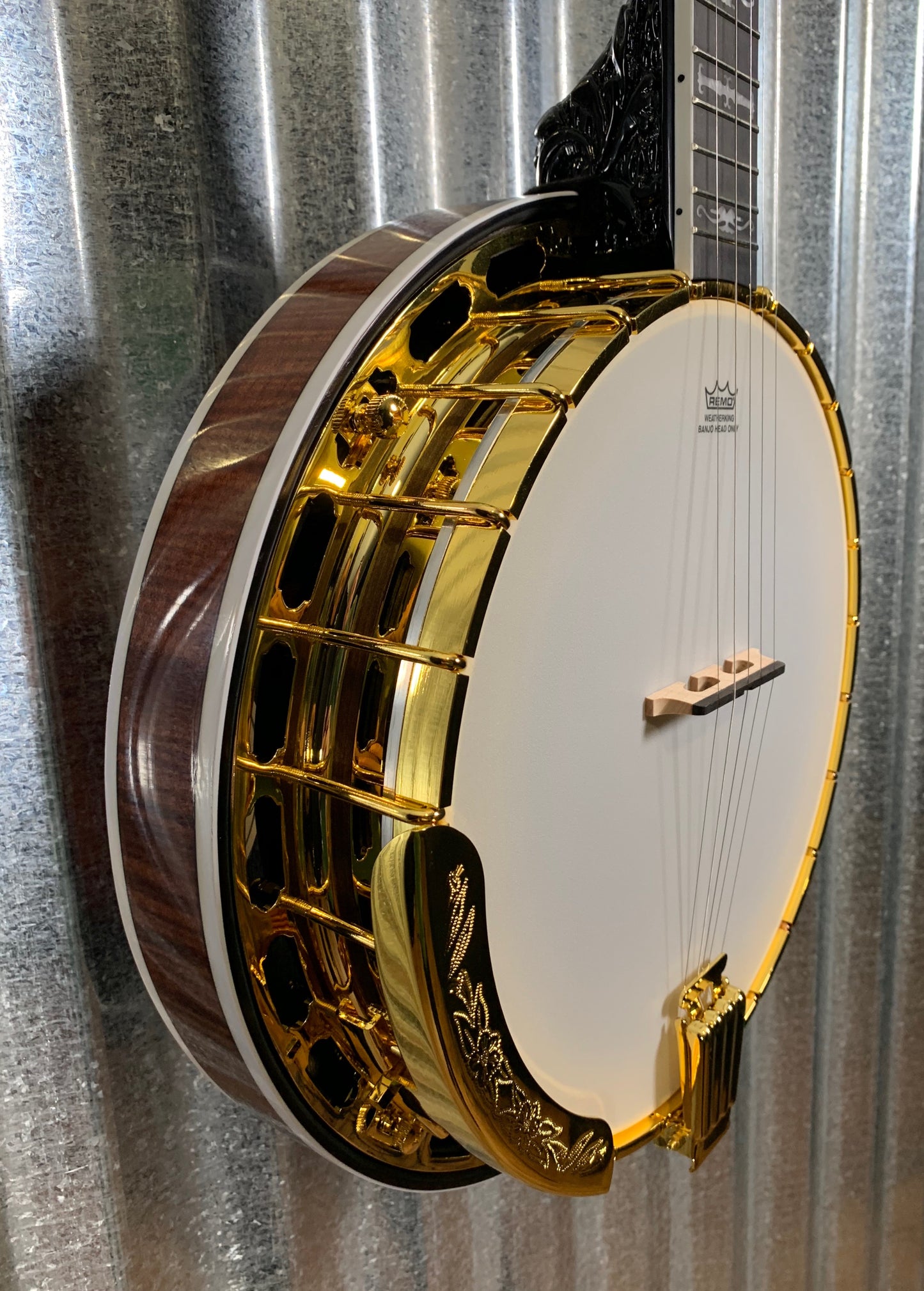 Washburn B17 Professional Bell Brass Tone Ring Tobacco Sunburst Banjo & Case #0627