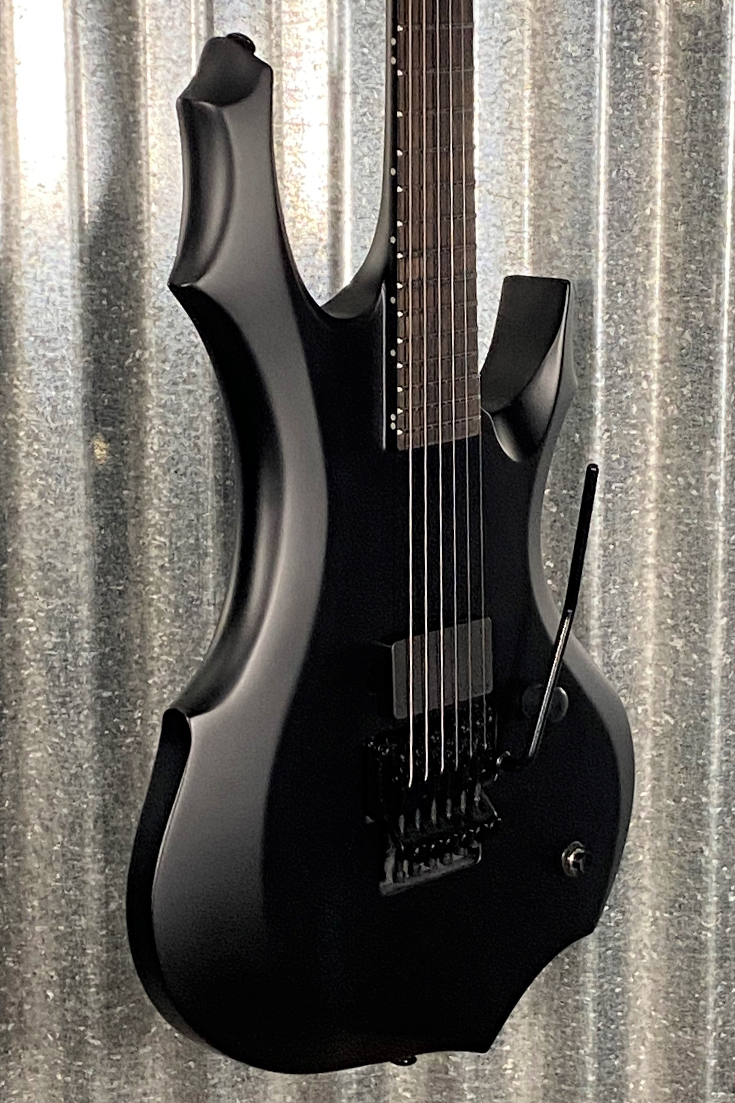 ESP LTD F Black Metal Floyd Rose EMG Black Satin Guitar