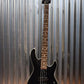 G&L Tribute M-2000 GTS 4 String Carved Flame Top Trans Black Bass #8459
