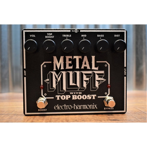 Electro-Harmonix EHX Metal Muff with Top Boost Distortion Guitar Effect Pedal