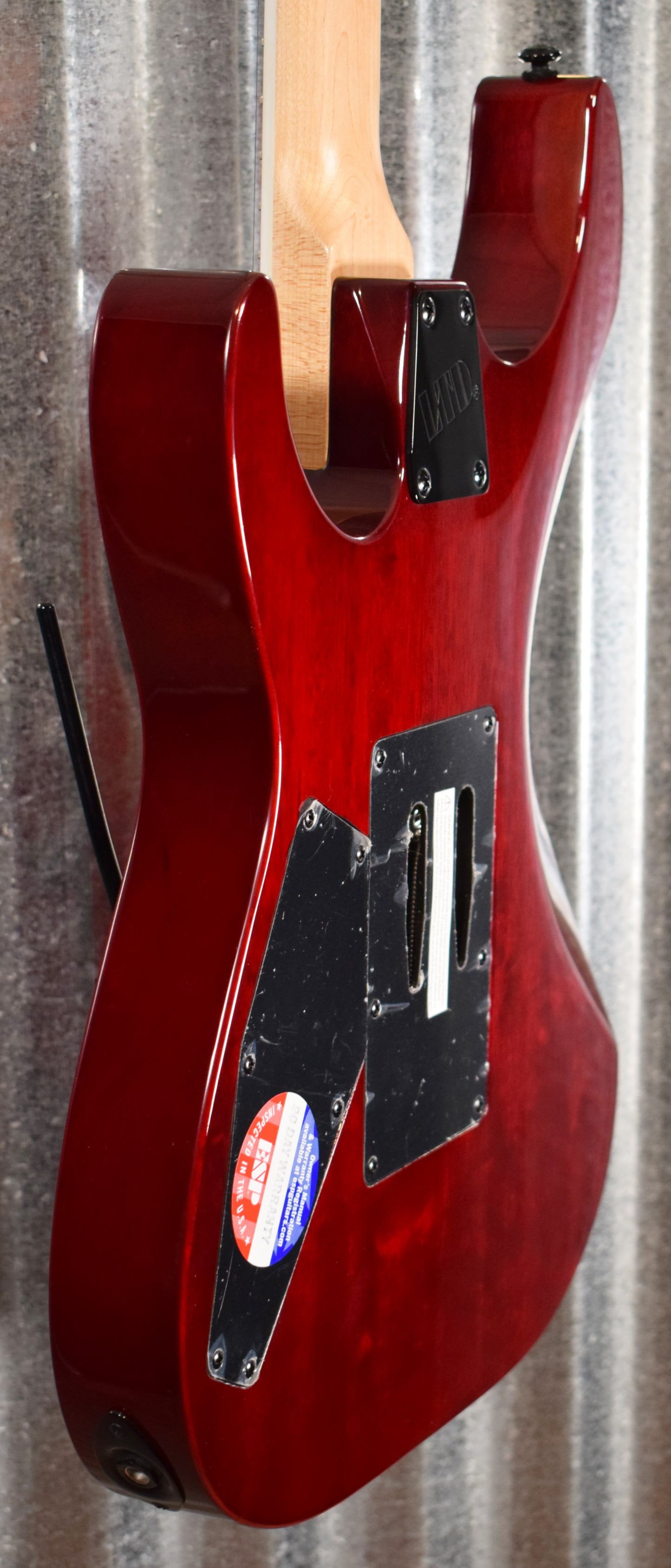 ESP LTD M-200FM See Thru Red Flame Top Guitar LM200FMSTR #0276 B Stock