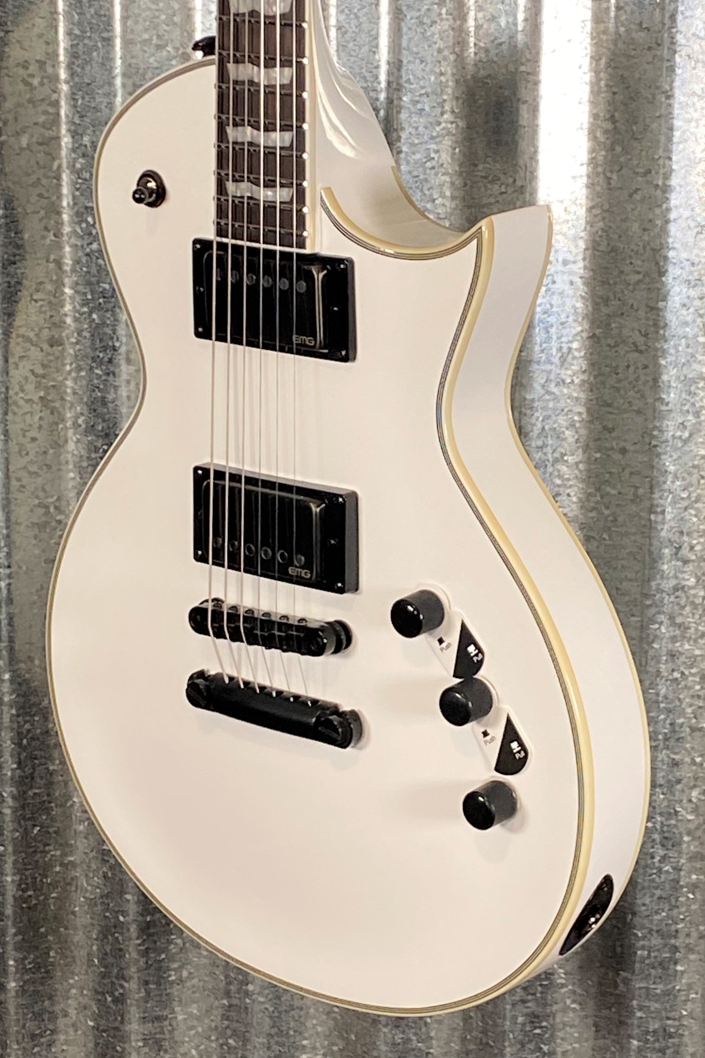 ESP LTD EC-1001T CTM Eclipse EMG Snow White Guitar LEC1001TCTMSW #1483 Used
