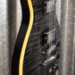 Hamer Archtop Flame Trans Black Double Cut Guitar SATF-TBK #0208