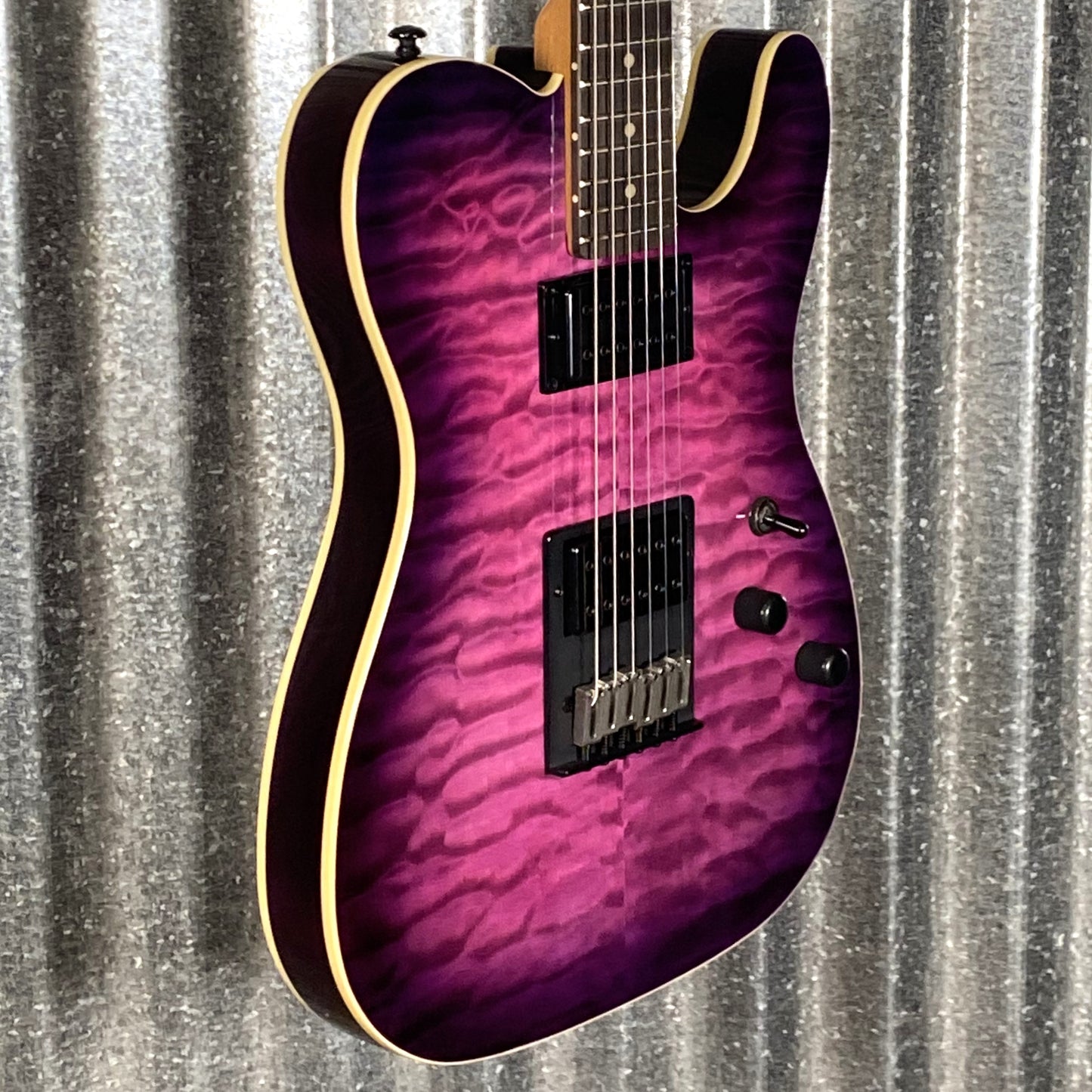 Schecter PT Pro HH Trans Purple Burst Guitar #2265