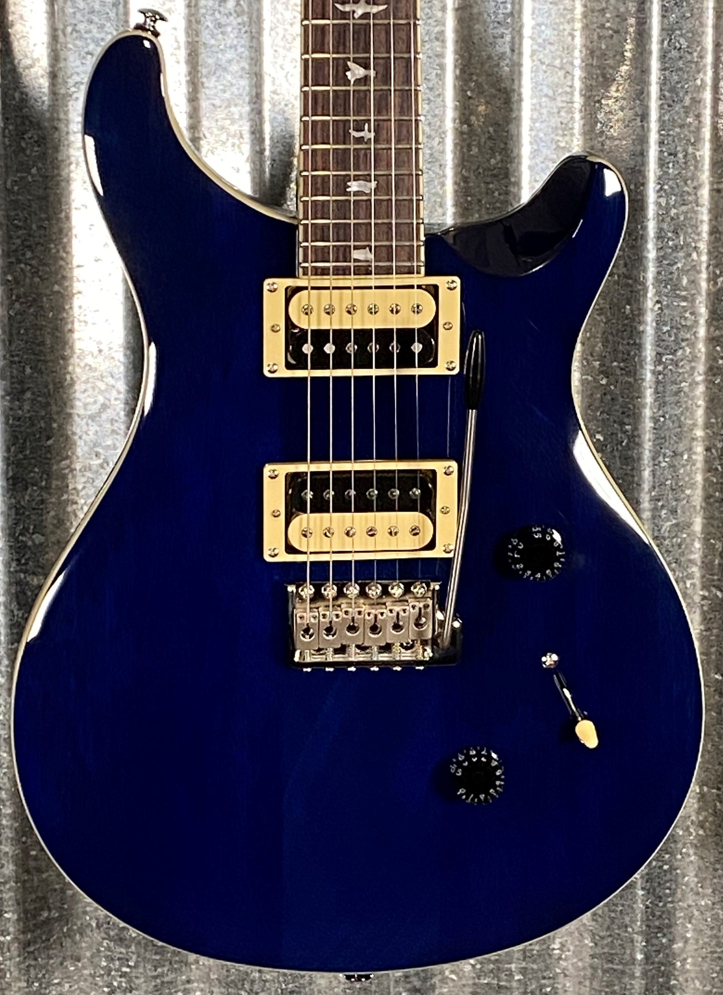 PRS Paul Reed Smith SE Standard 24 Translucent Blue Electric Guitar & Bag #9362 Used