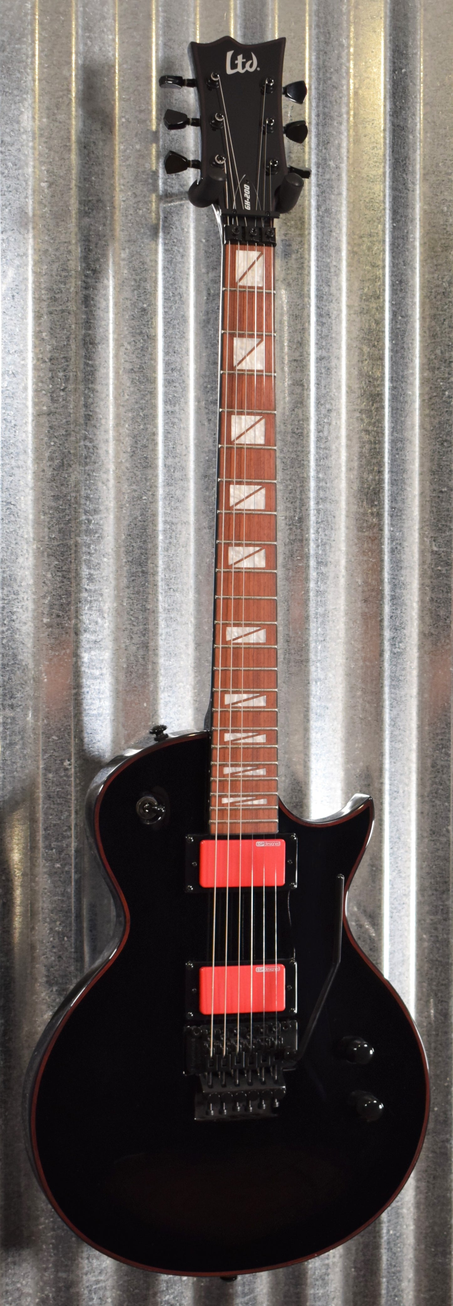 ESP LTD GH-200 Gary Holt Signature Gloss Black Guitar LGH200BLK #0765 B Stock