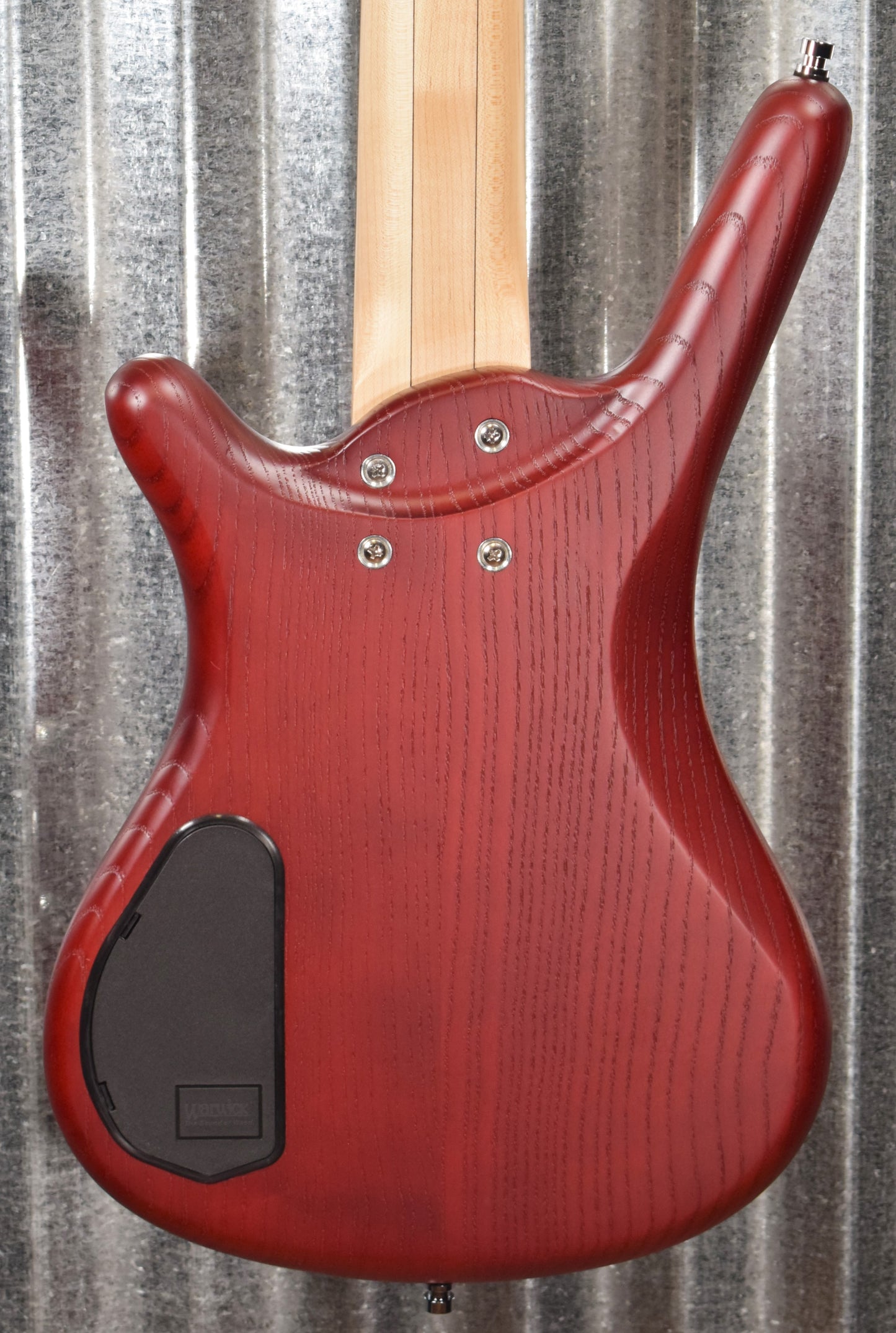 Warwick Rockbass Corvette $$ Double Buck Burgundy 5 String Bass & Bag #0218