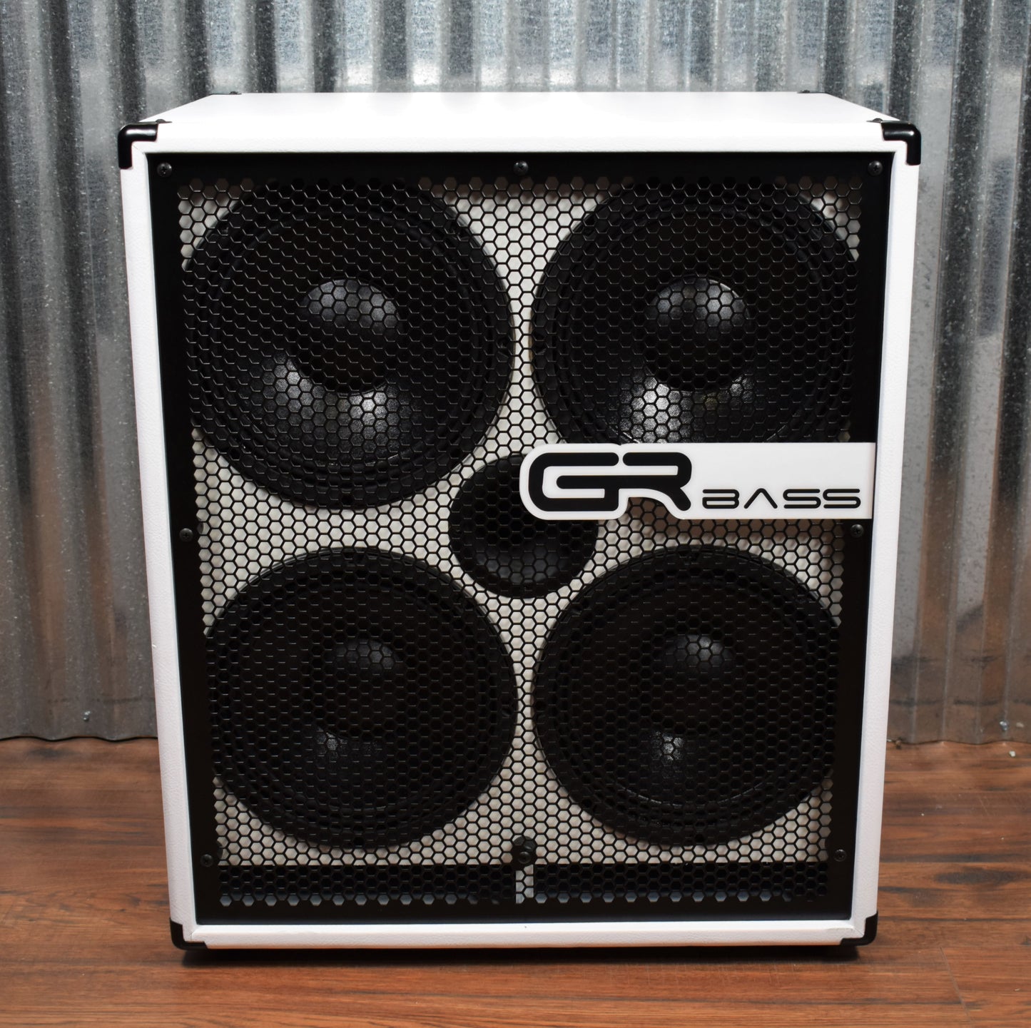 GR Bass GR410+ 4x10" Ultra Lightweight Bass Amplifier Speaker Cabinet White 4 Ohm Demo