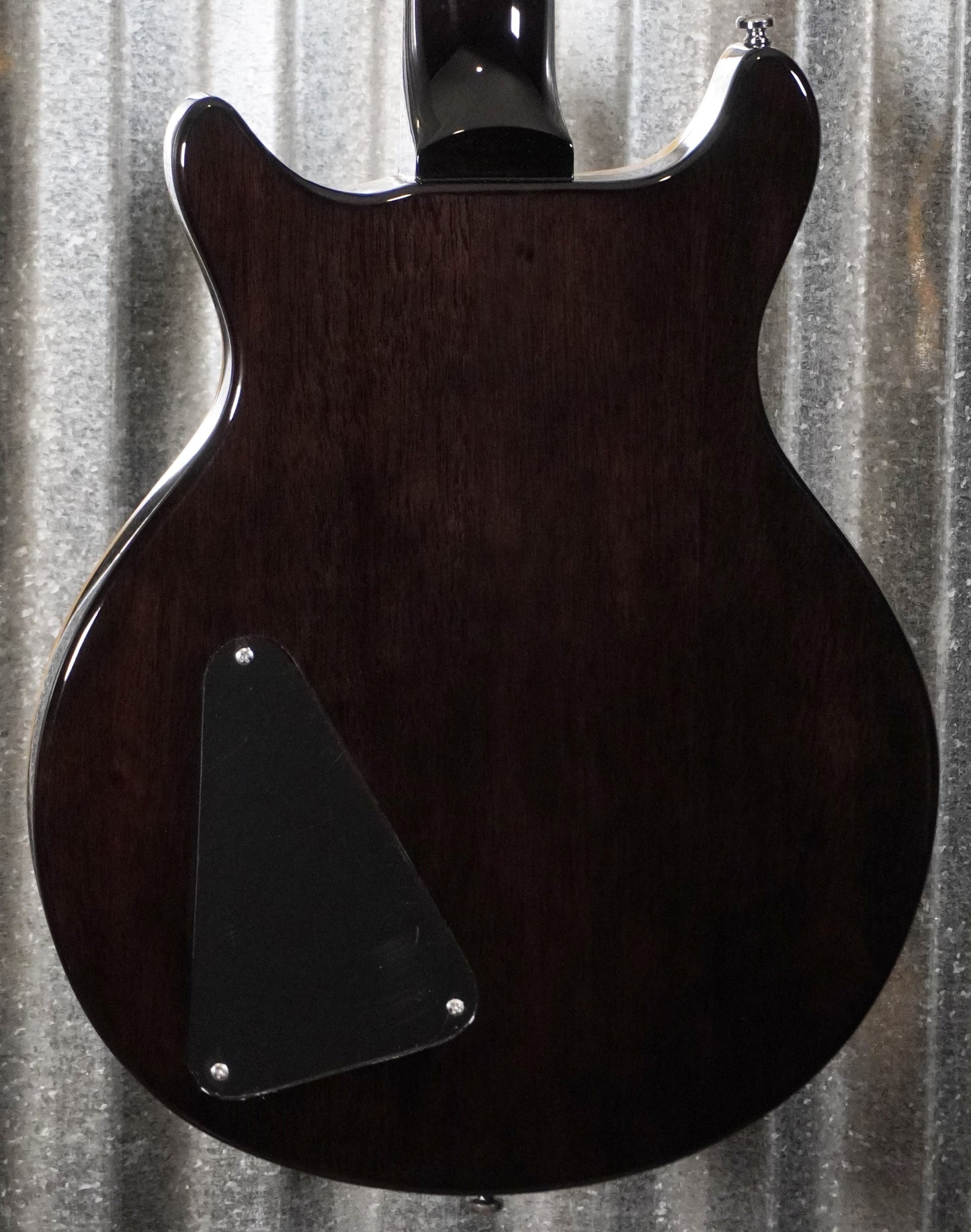 Hamer Archtop Flame Trans Black Double Cut Guitar SATF-TBK #0131