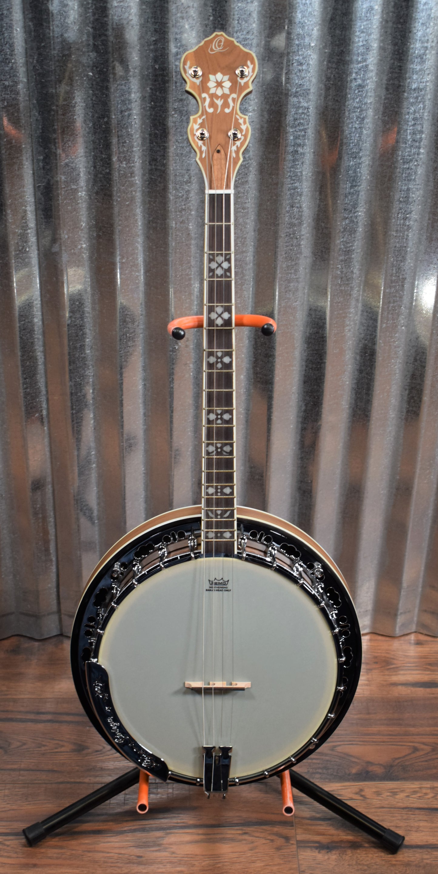 Ortega Guitars Falcon OBJ550WTE-SNT Satin Walnut 4 String Tenor Banjo & Bag #0011