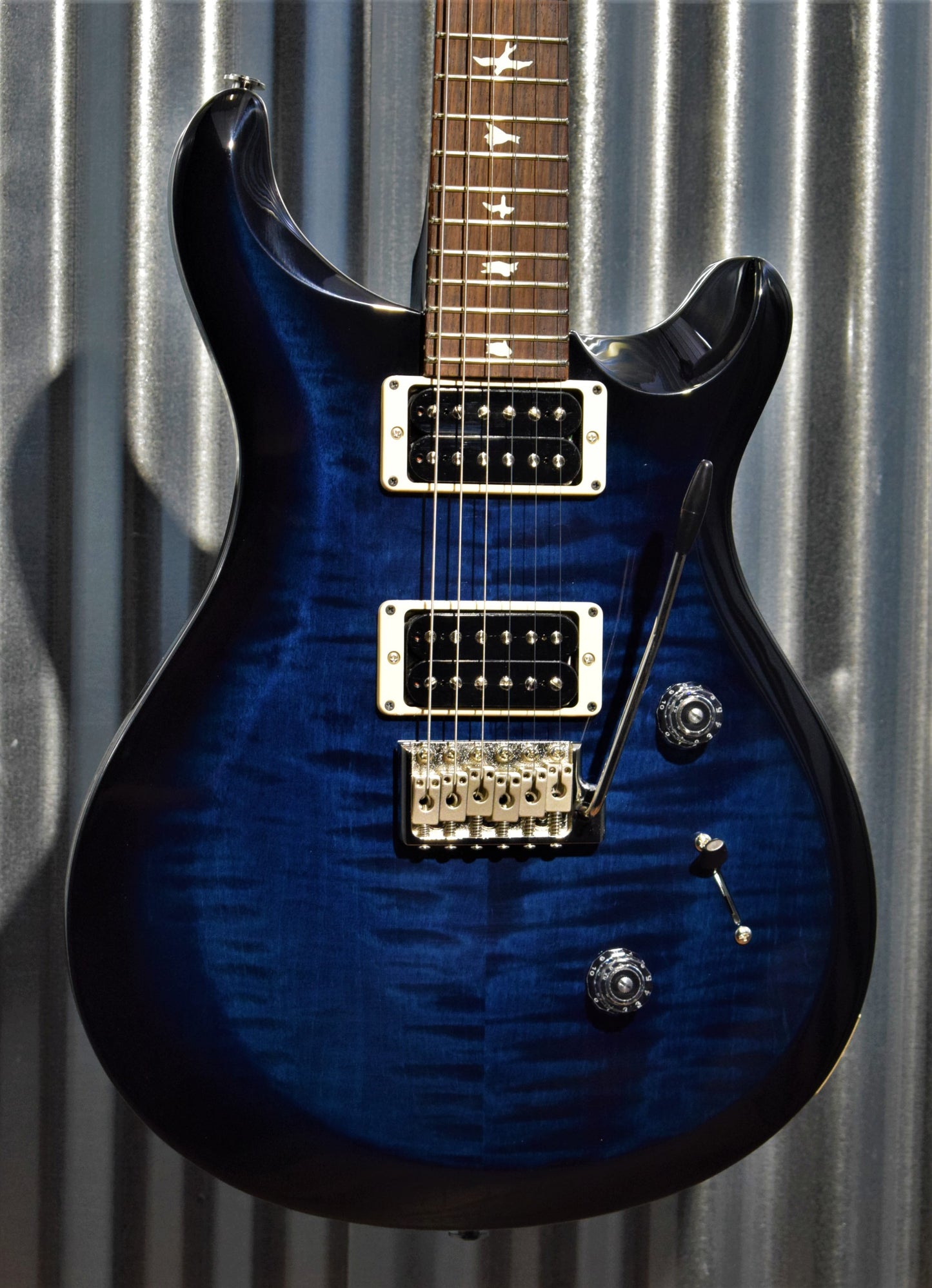 PRS Paul Reed Smith USA S2 Custom 24 Whale Blue Smokewrap Burst Guitar & Gig Bag #5015