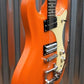 Danelectro The 64 Vintage Style Orange Metallic Bigsby Electric Guitar #3595