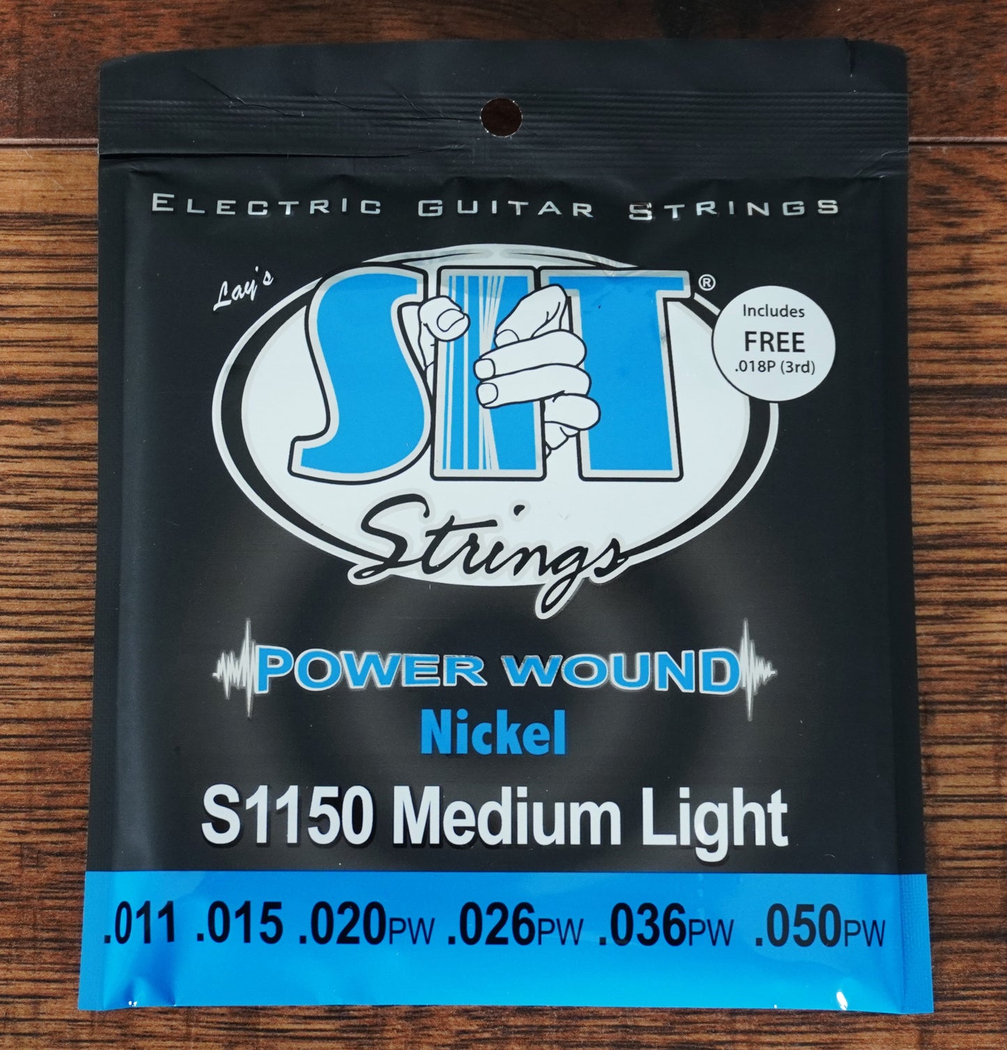 SIT Strings S1150 Power Wound Nickel Medium Light Guitar String Set 3 Pack