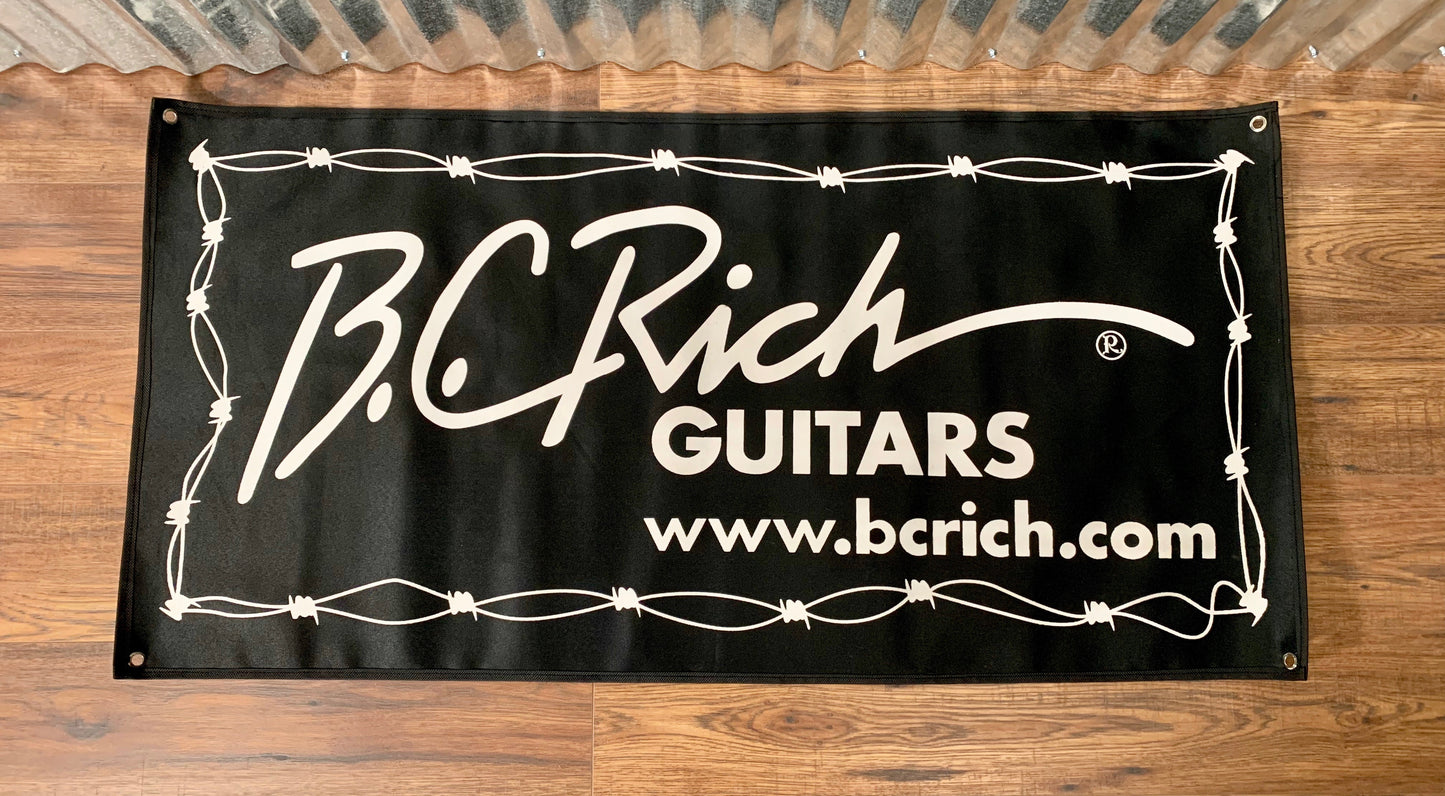 BC Rich Guitars Dealer Banner 2x4 Black