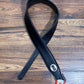Levy's M17VGN-BLK 2.5" Vegan Leather Guitar Strap Hemp Logo Black