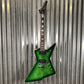 Westcreek Revenge Explorer Flame Transparent Green Burst Guitar #0426 Used