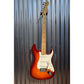Fender Stratocaster Plus Top Flame Cherry Sunburst Guitar & Bag Mexico Used
