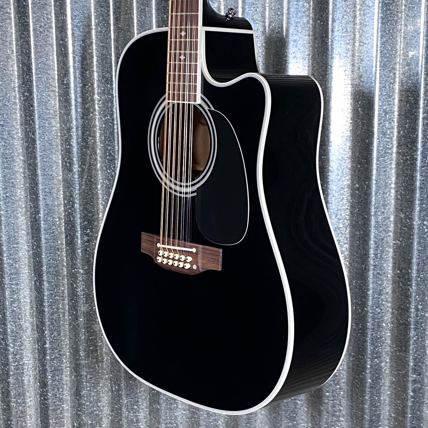 Takamine EF381SC12 Cutaway 12 String Acoustic Electric Guitar Black & Case Japan #0419