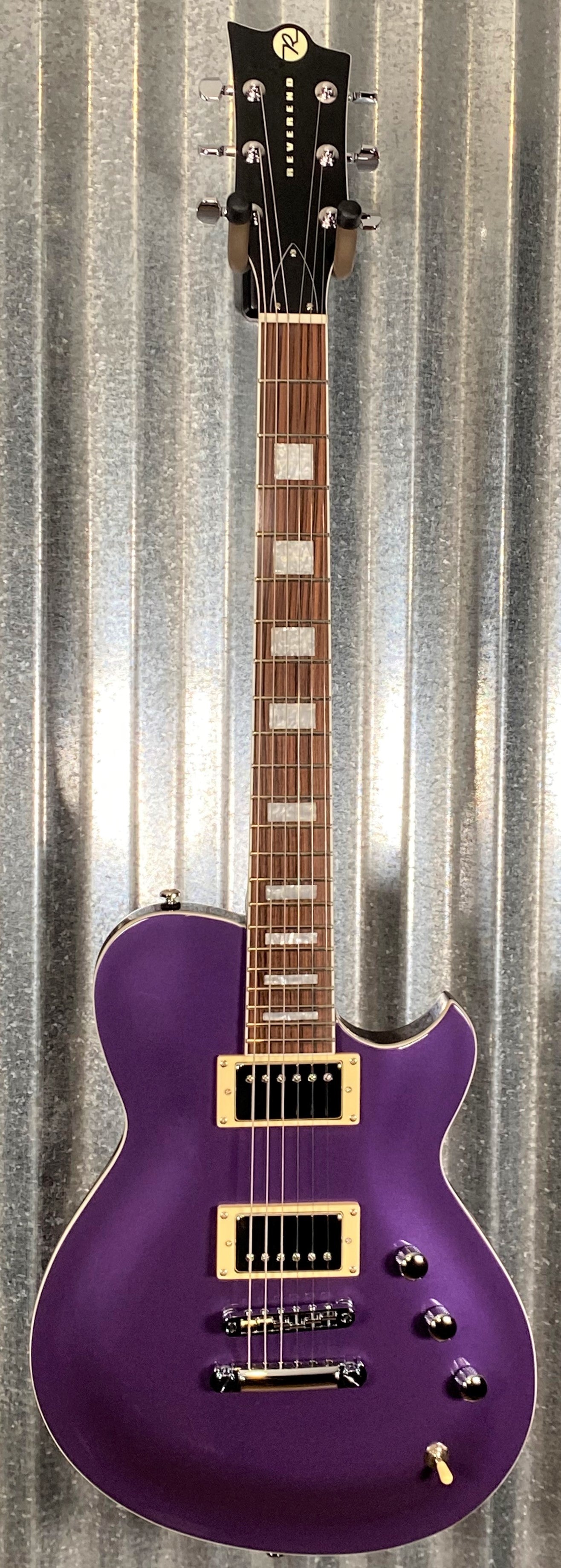 Reverend Guitars Roundhouse Italian Purple / Brown Back Guitar #7448
