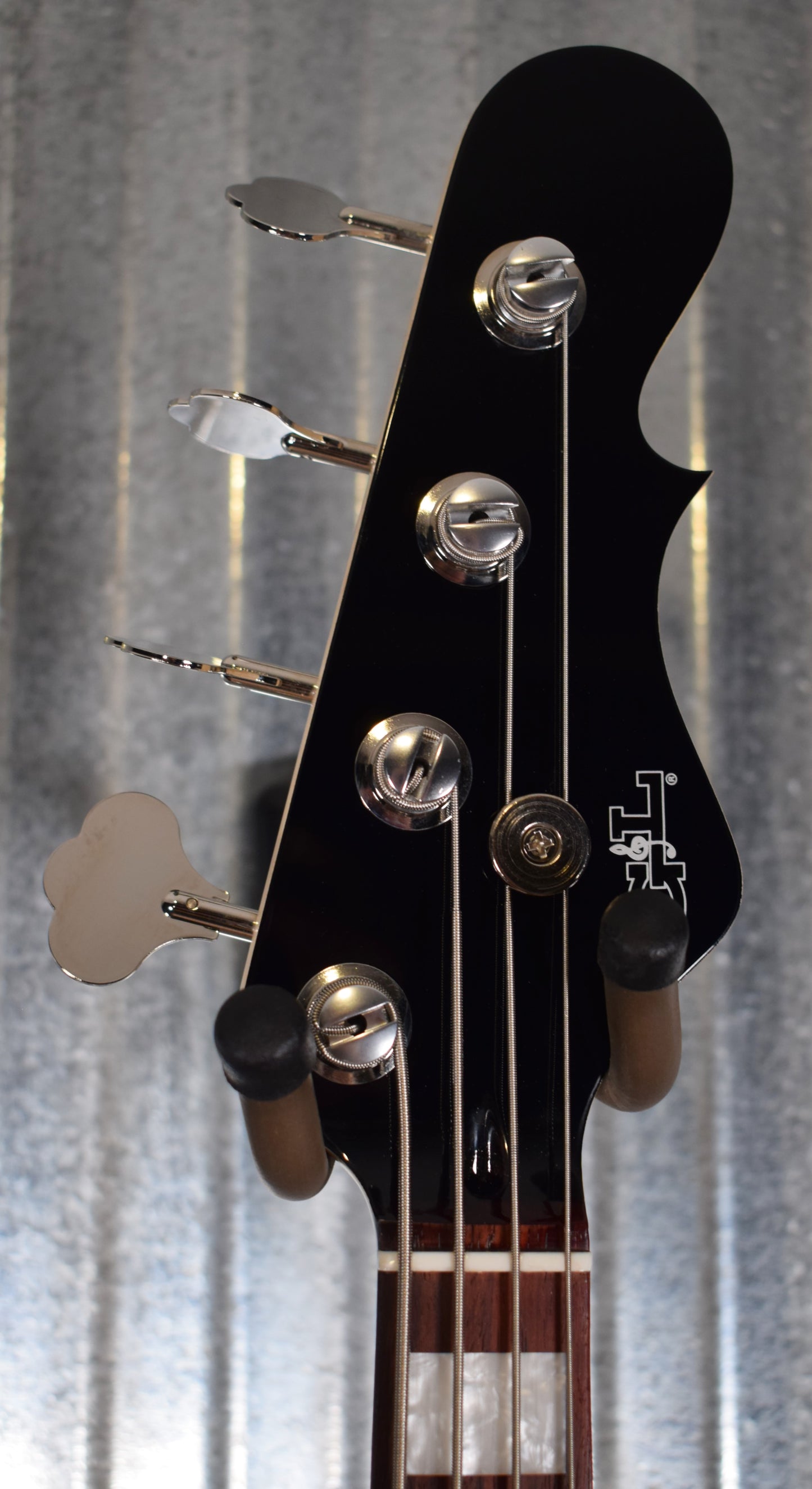 G&L USA JB Jet Black 4 String Jazz Bass Rosewood Satin Neck & Case #7003