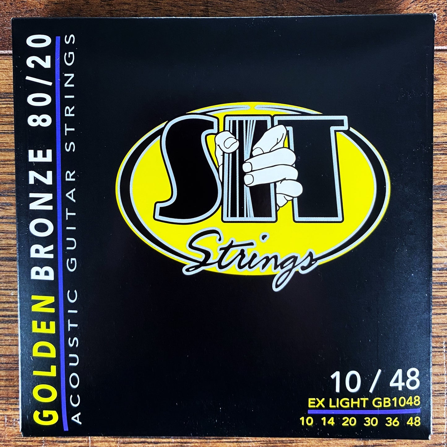 SIT Strings GB1048 Golden Bronze 80/20 Extra Light Acoustic Guitar Strings 3 Pack