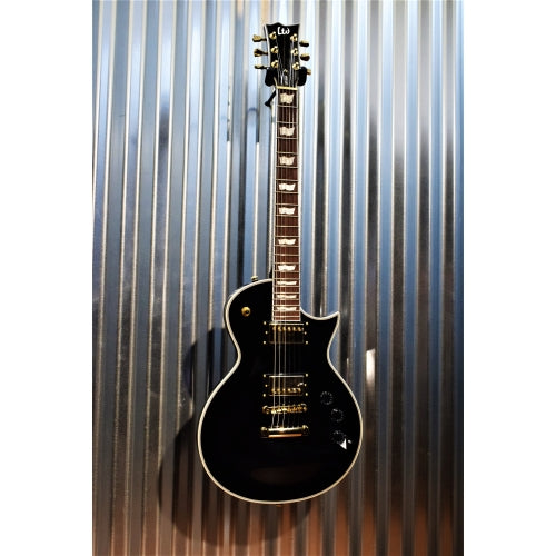 ESP LTD EC-256 EC Series Gloss Black Gold Hardware Guitar LEC256BLK #0656