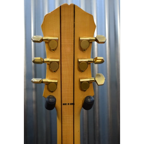 Epiphone Sheraton II Semi Hollow Natural Guitar Seymour Duncan 59 & Case 1990's Korea Used