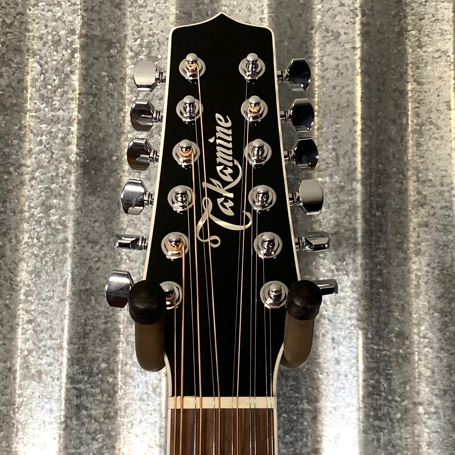Takamine EF381SC12 Cutaway 12 String Acoustic Electric Guitar Black & Case Japan #0426
