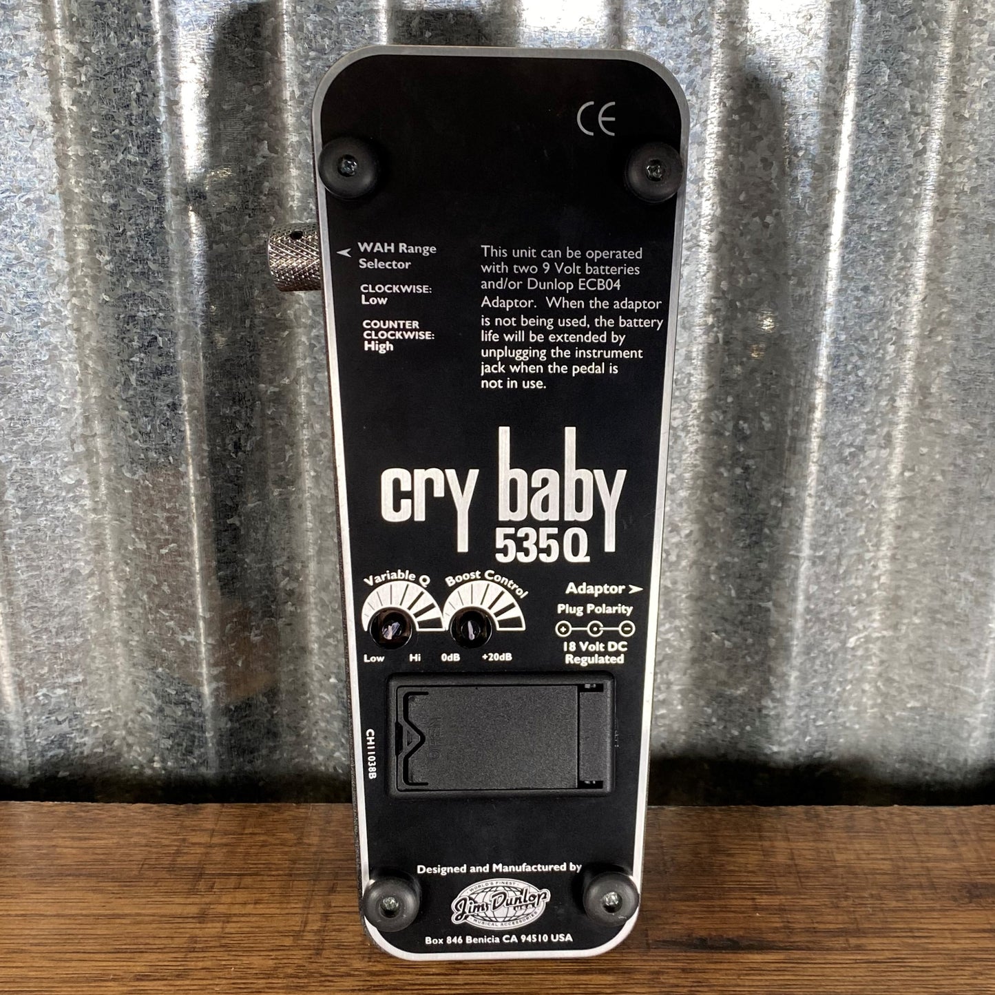Dunlop Cry Baby 535Q Multi-Wah BB535 Crybaby Guitar Effect Pedal Used
