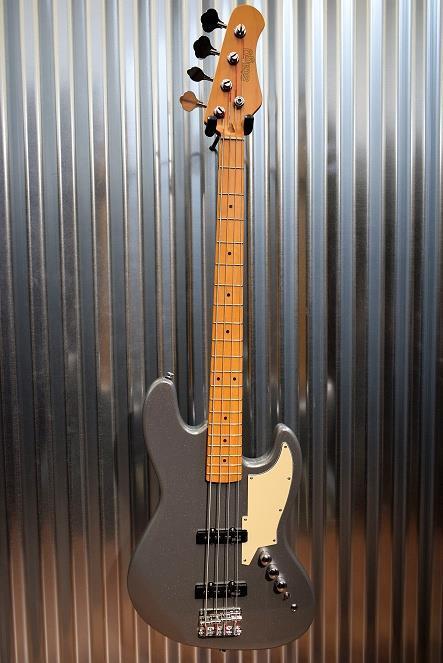 Stagg SBJ-50 Custom 4 String Jazz Bass GT Metallic Grey & Case