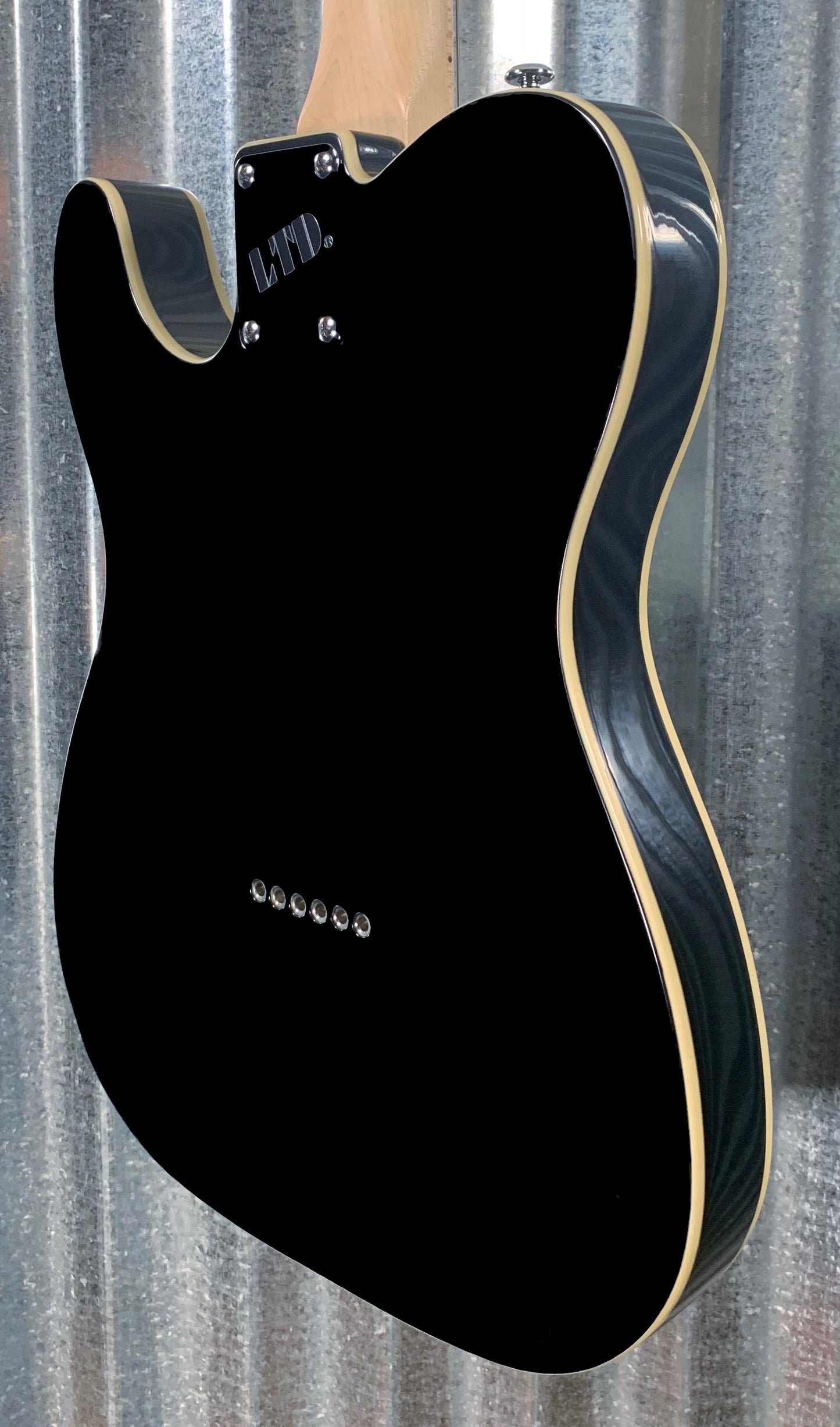 ESP LTD Ron Wood Black Guitar & Case LRONBLK #0418