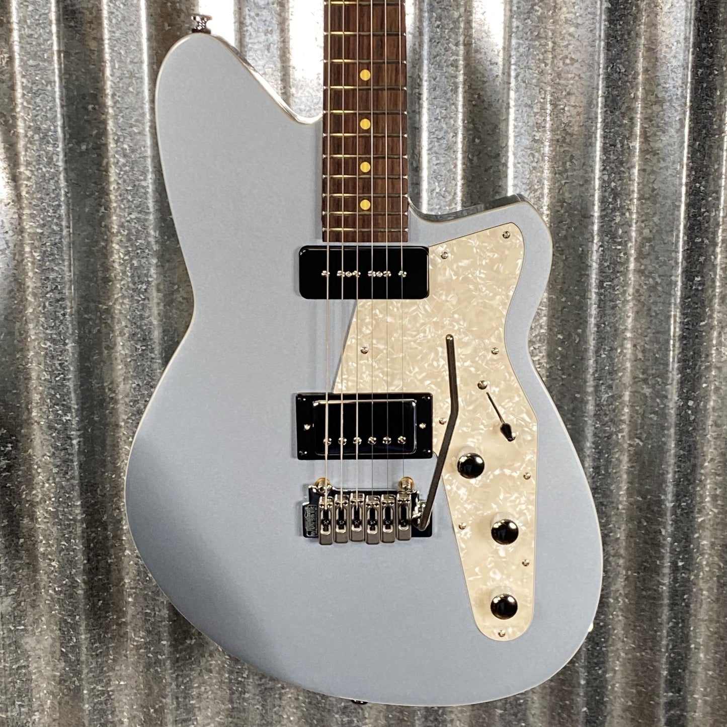 Reverend Double Agent W Metallic Silver Freeze Guitar #60027