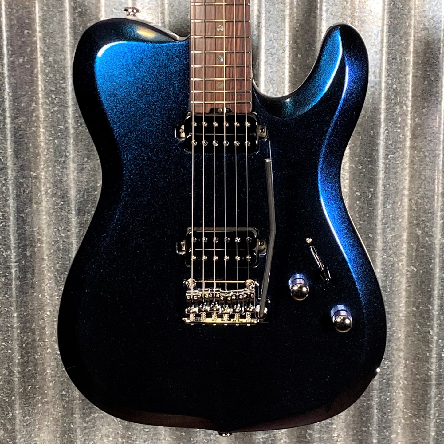 Musi Virgo Fusion Telecaster Deluxe Tremolo Indigo Blue Guitar #0012 Used