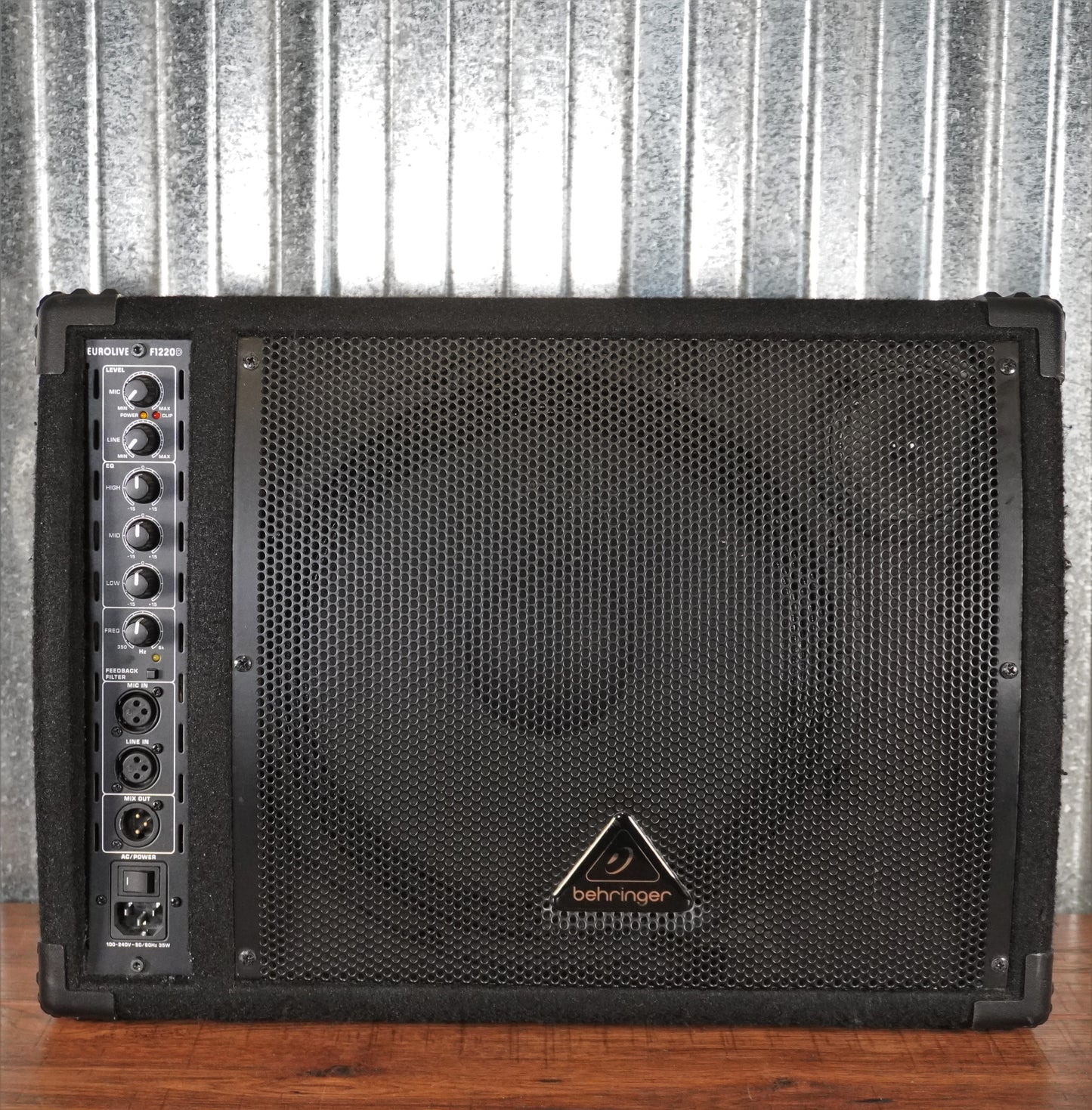 Behringer Eurolive E1220D 1x12" Bi-Amped 250 Watt Monitor Powered Speaker System Used