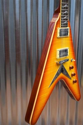 Hamer Vector Mahogany Flying V Cherry Sunburst Electric Guitar & Hard Case #322