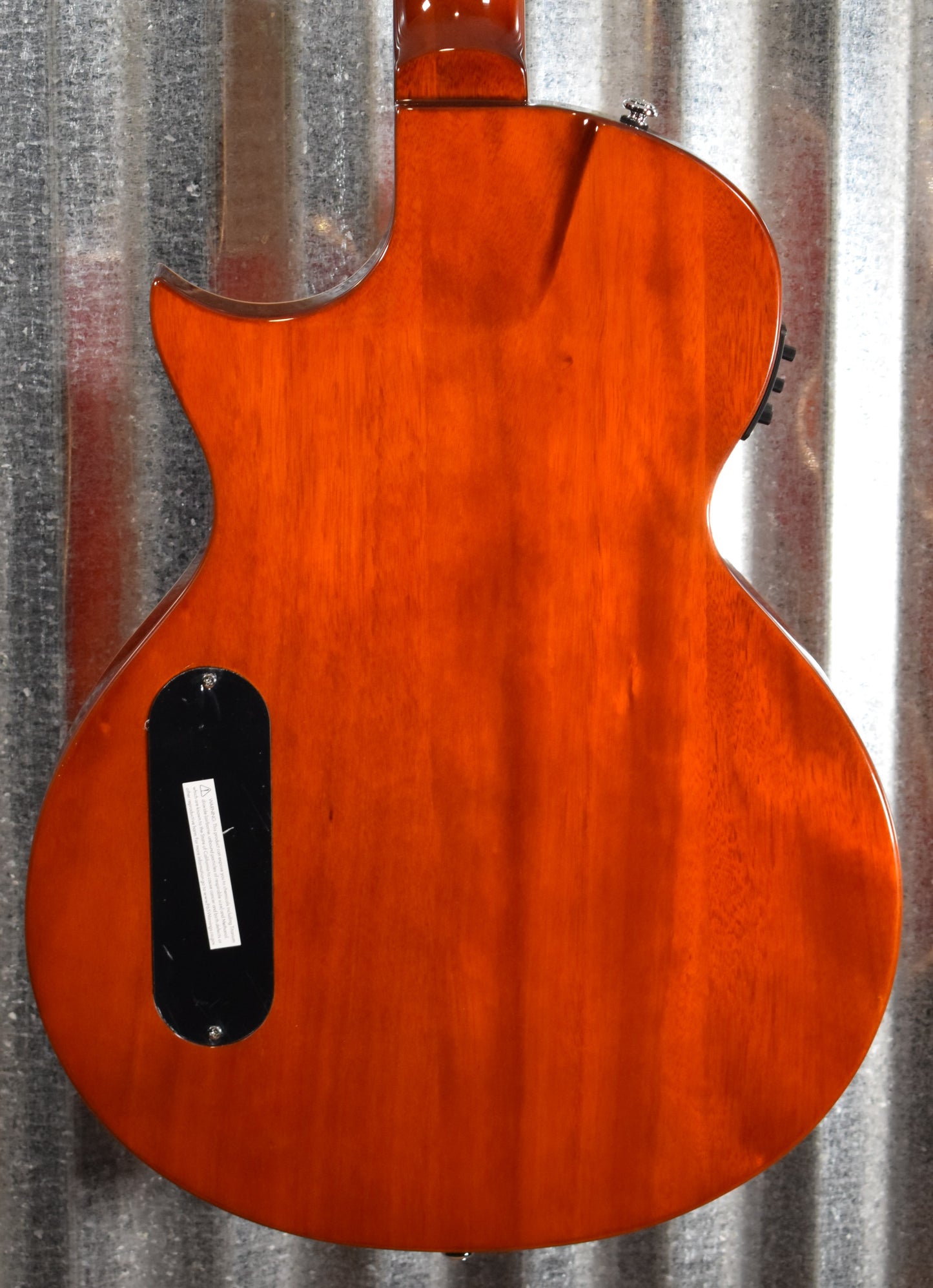 ESP LTD TL-6 Thinline Acoustic Electric Guitar Quilt Tiger Eye TL6QMTEB #0979