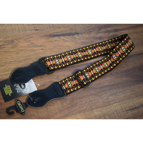 Onori VNA 2" Vintage Woven Fabric Geometric Earth Tone Strap