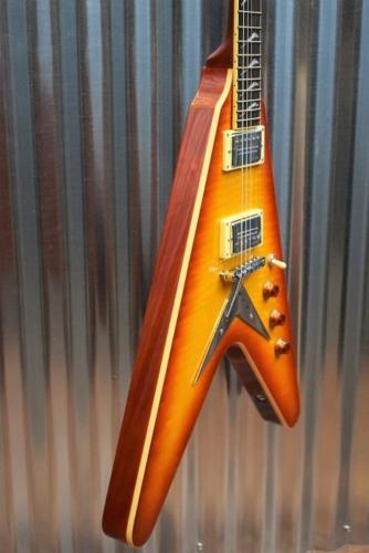 Hamer Vector Mahogany Flying V Cherry Sunburst Electric Guitar & Hard Case #314