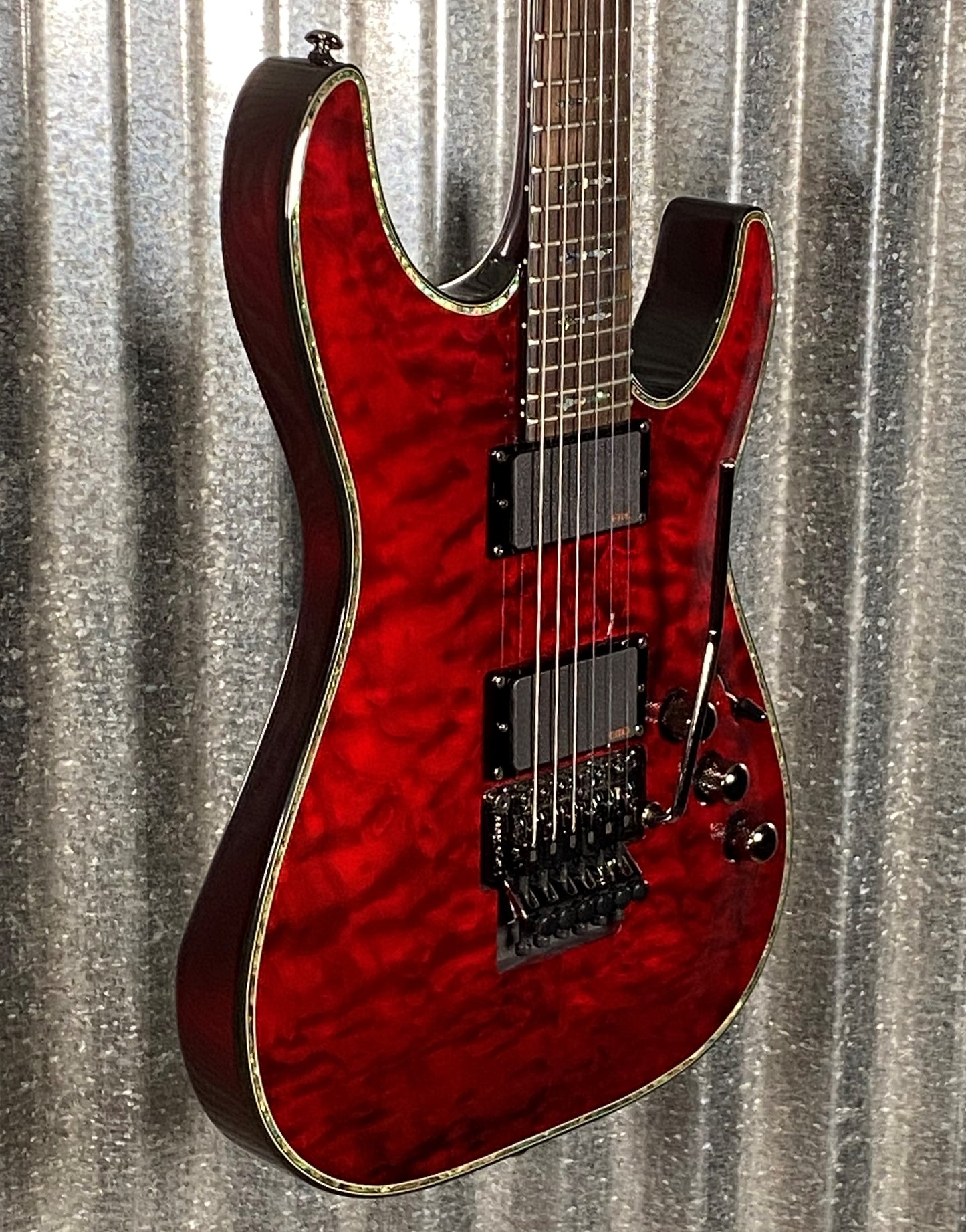 Schecter Diamond Series Hellraiser C-1 FR Black Cherry Guitar & Case #1188 Used